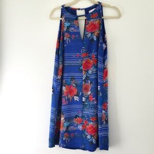 Charles Henrey Womens Tropical Floral Coconut Girl Cruise Shift Sundress medium